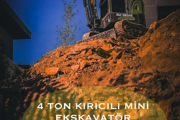 Kiralık Kepçe mini eskavatör