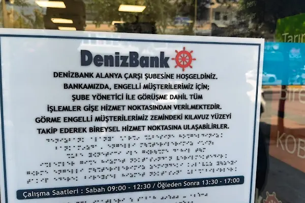 DenizBank Alanya Çarşı Şubesi